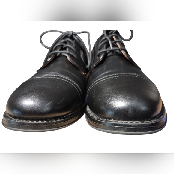 men's size 12 black dress shoes Allen Edmonds Delray Men's Black Leather Split-Toe Oxford Dress Shoes   thriftgoblin